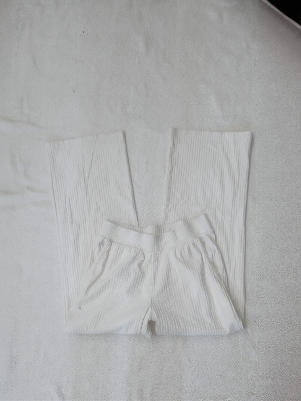 Old Navy Cream Ribbed Lounge Pants